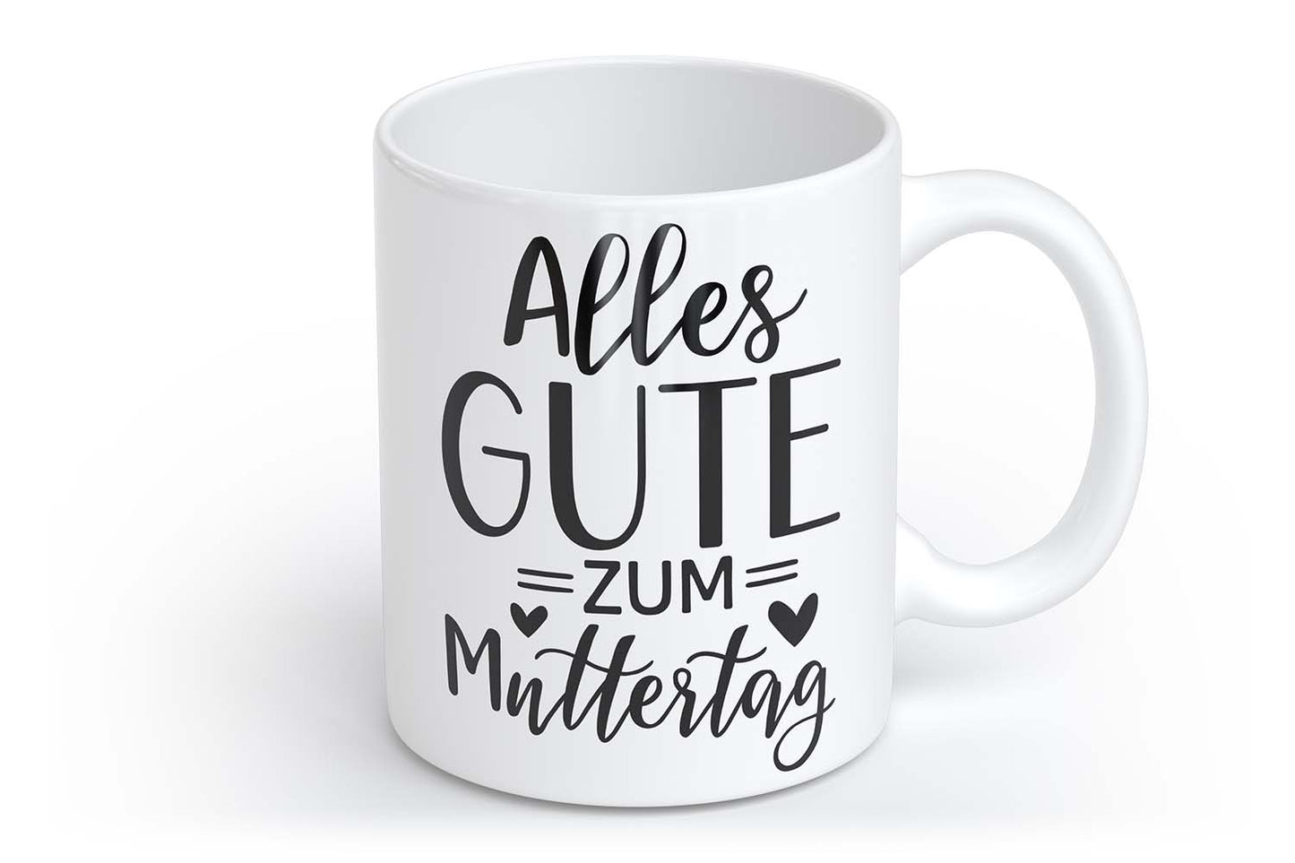 Alles Gute zum Muttertag | Tasse mit Rund- & Herzhenkel | Your Attitude Club