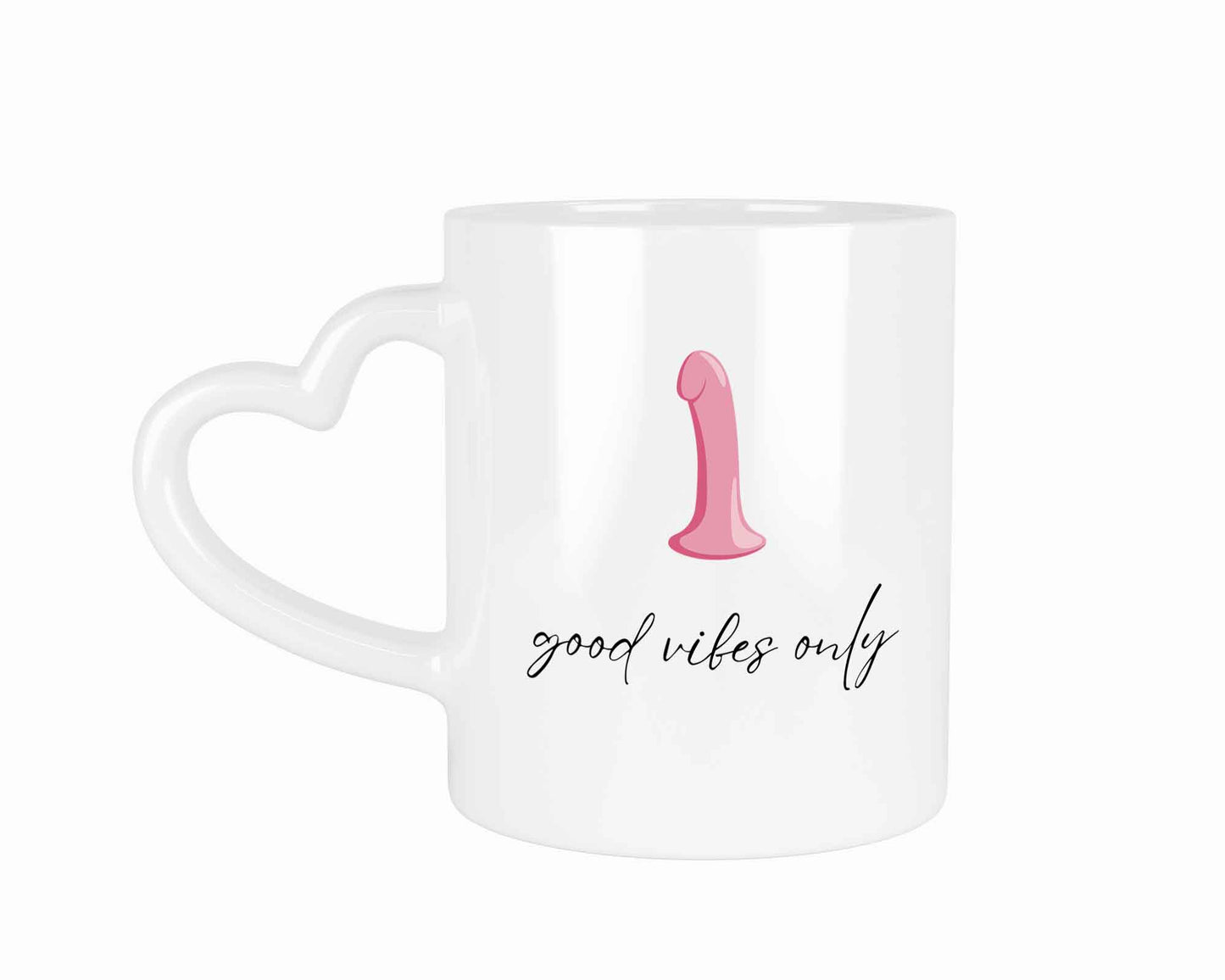 Good Vibes Only | Tasse mit Rund- & Herzhenkel | Your Attitude Club