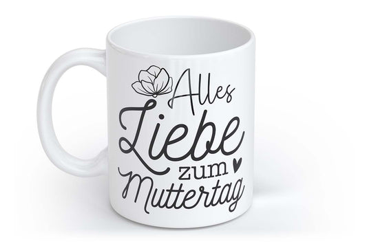 Alles Liebe zum Muttertag | Tasse mit Rund- & Herzhenkel | Your Attitude Club