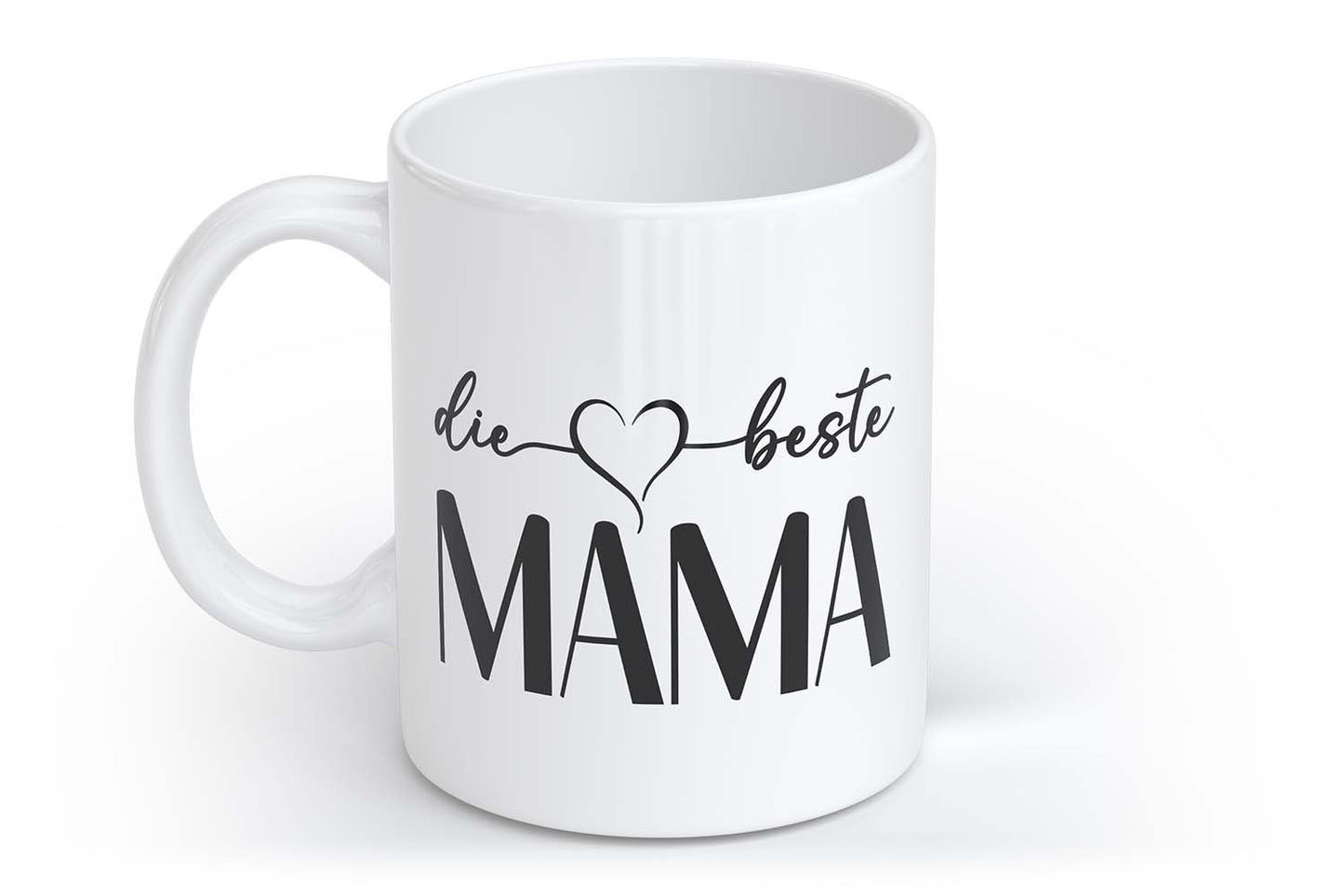 Die beste Mama | Tasse mit Rund- & Herzhenkel | Your Attitude Club