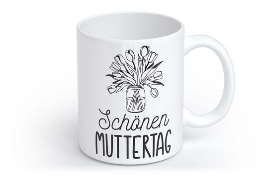 Schönen Muttertag | Tasse mit Rund- & Herzhenkel | Your Attitude Club