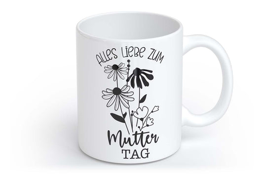 Alles Liebe zum Muttertag | Tasse mit Rund- & Herzhenkel | Your Attitude Club