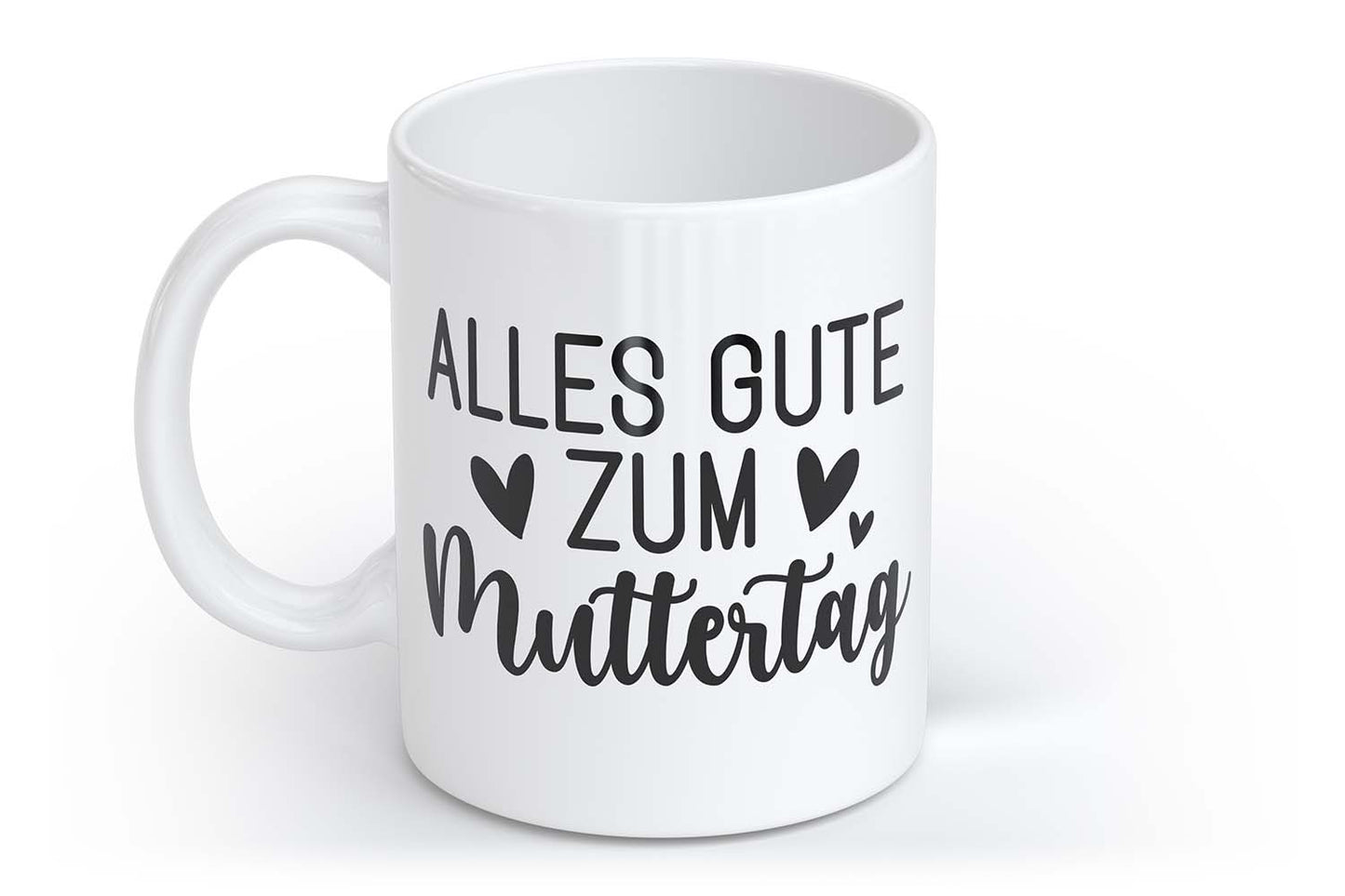 Alles Gute zum Muttertag | Tasse mit Rund- & Herzhenkel | Your Attitude Club