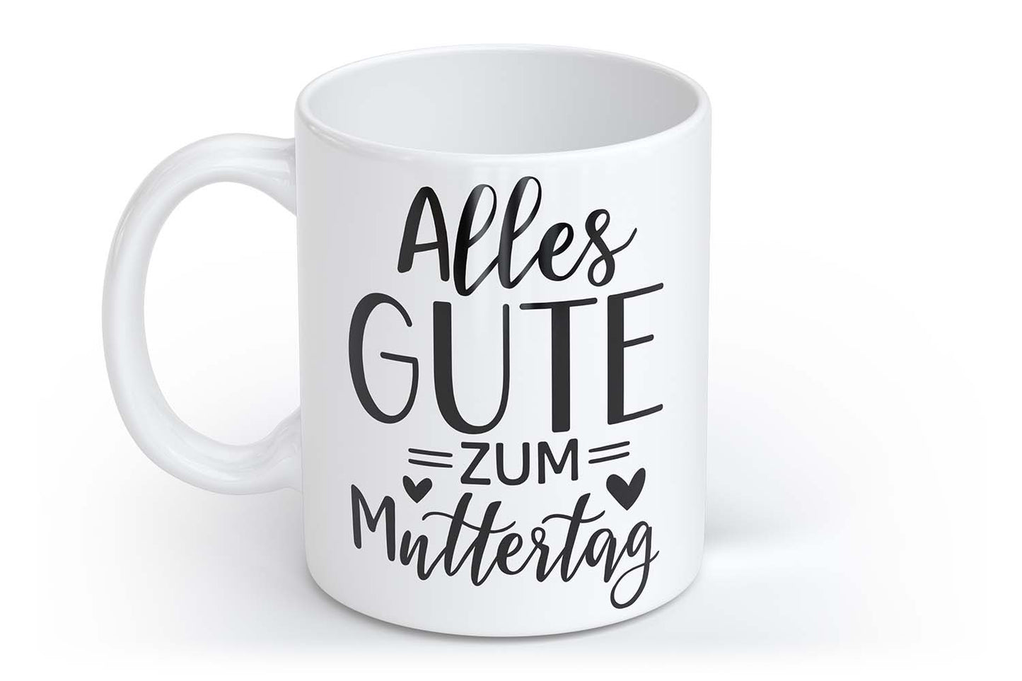 Alles Gute zum Muttertag | Tasse mit Rund- & Herzhenkel | Your Attitude Club