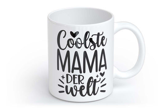 Coolste Mama der Welt | Tasse mit Rund- & Herzhenkel | Your Attitude Club