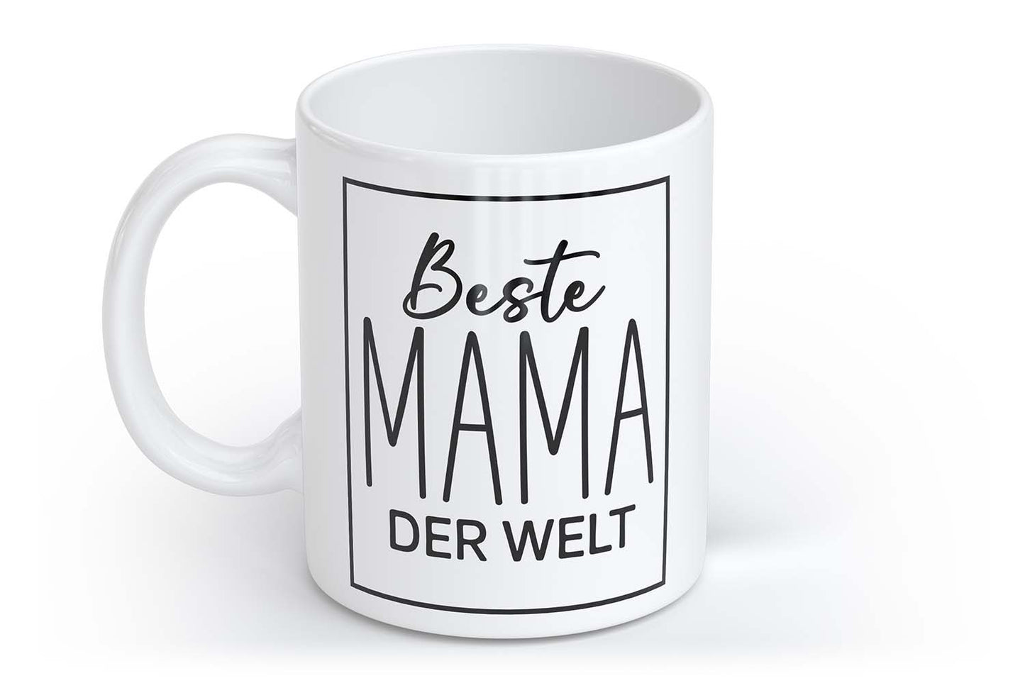 Beste Mama der Welt | Tasse mit Rund- & Herzhenkel | Your Attitude Club