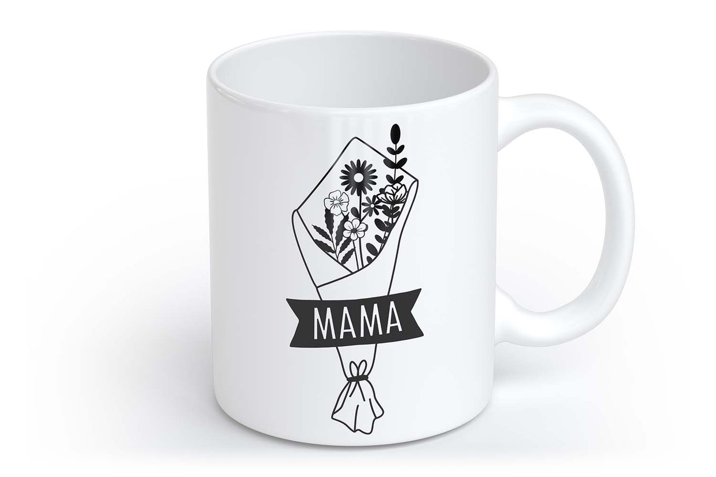 Blumen für Mama | Tasse mit Rund- & Herzhenkel | Your Attitude Club