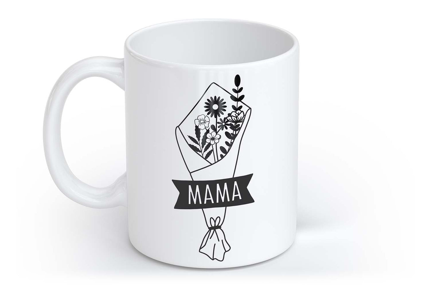 Blumen für Mama | Tasse mit Rund- & Herzhenkel | Your Attitude Club