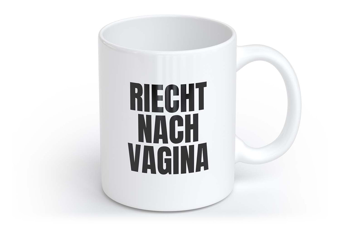 RIECHT NACH VAGINA | Tasse mit Rund- & Herzhenkel | Your Attitude Club