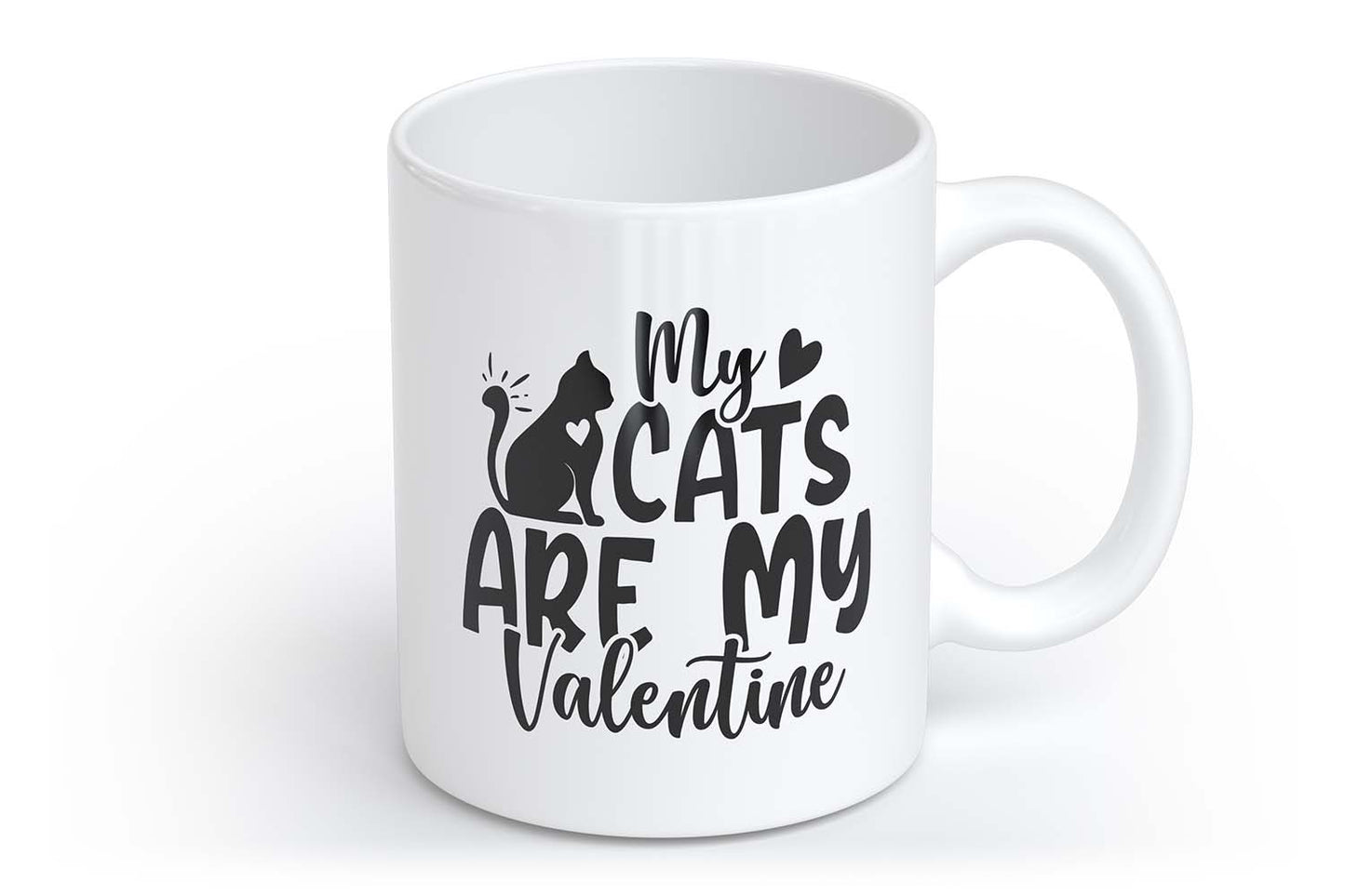 My Cats are My Valentine | Tasse mit Rund- & Herzhenkel | Your Attitude Club