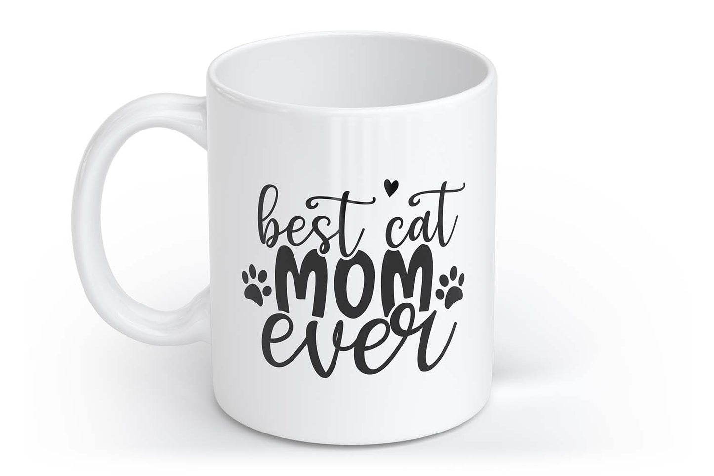 Best Cat Mom Ever | Tasse mit Rund- & Herzhenkel | Your Attitude Club