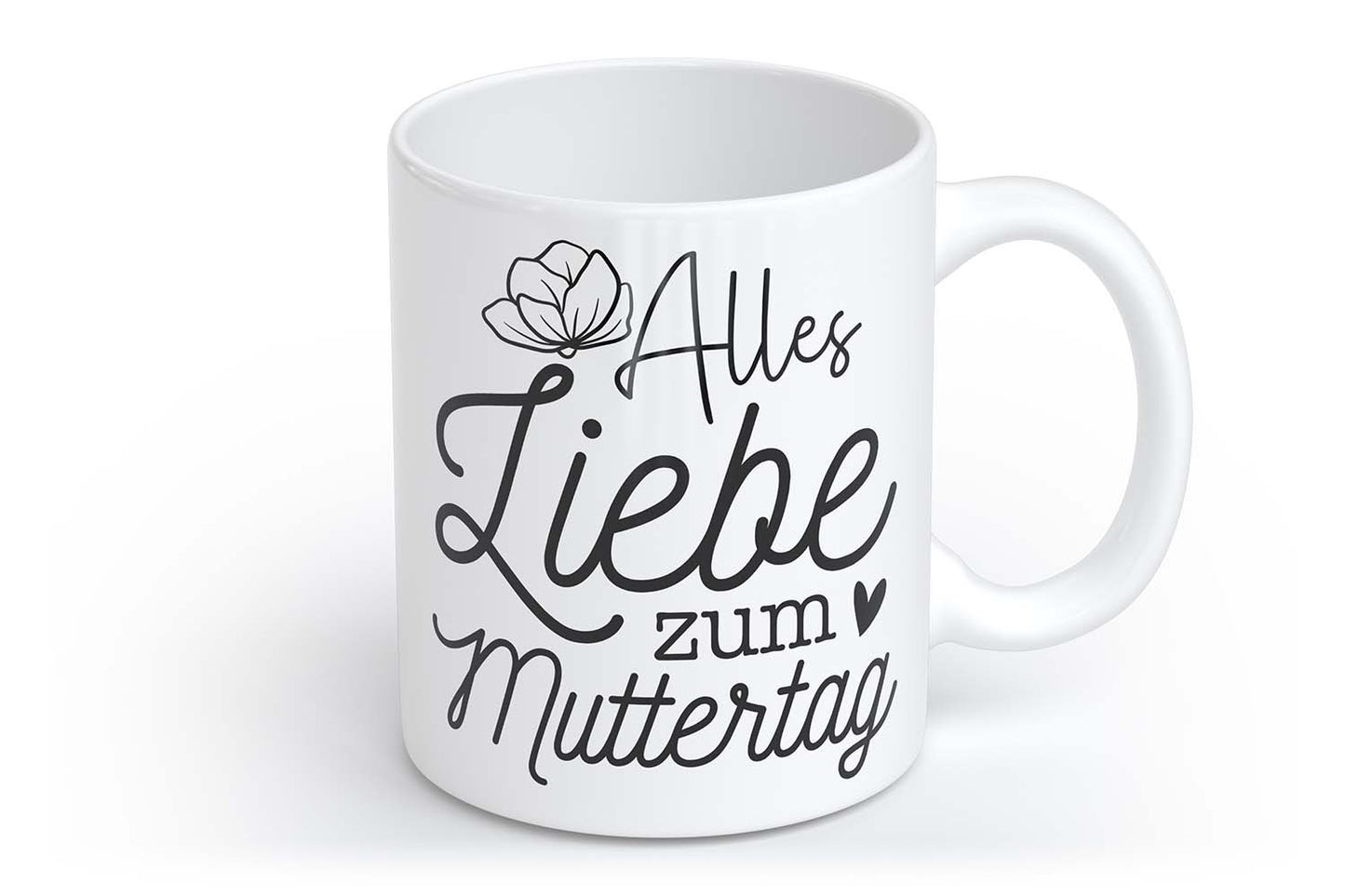 Alles Liebe zum Muttertag | Tasse mit Rund- & Herzhenkel | Your Attitude Club