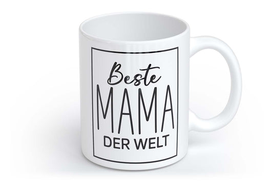 Beste Mama der Welt | Tasse mit Rund- & Herzhenkel | Your Attitude Club