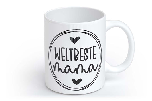 Weltbeste Mama | Tasse mit Rund- & Herzhenkel | Your Attitude Club