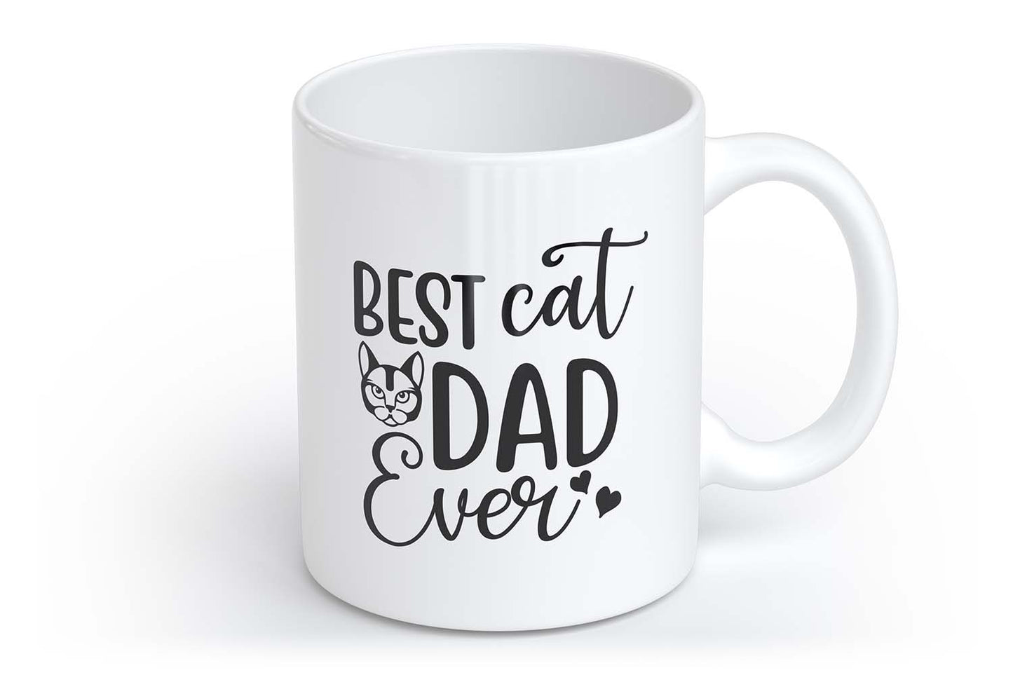 Best Cat Dad Ever | Tasse mit Rund- & Herzhenkel | Your Attitude Club