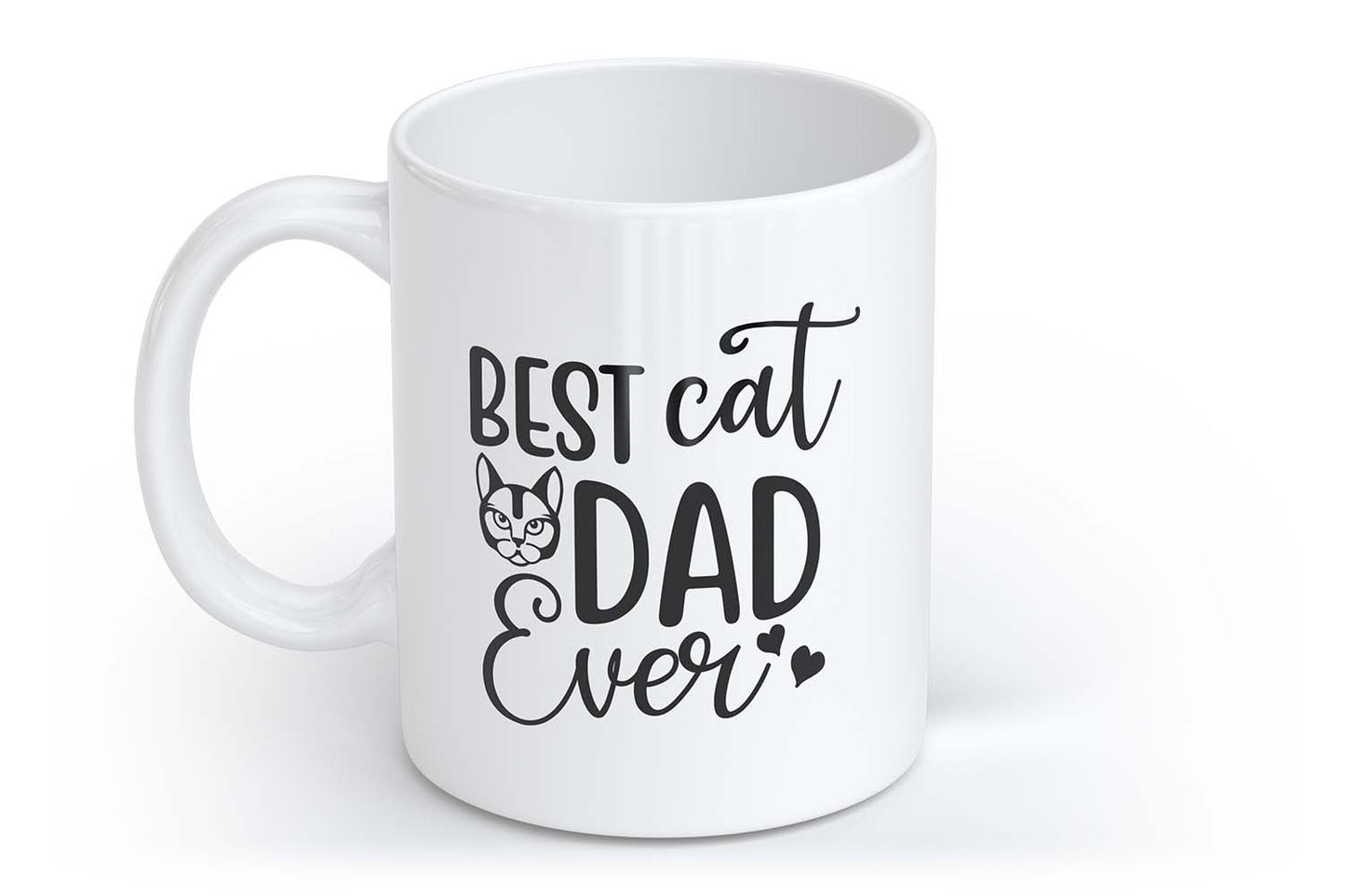 Best Cat Dad Ever | Tasse mit Rund- & Herzhenkel | Your Attitude Club