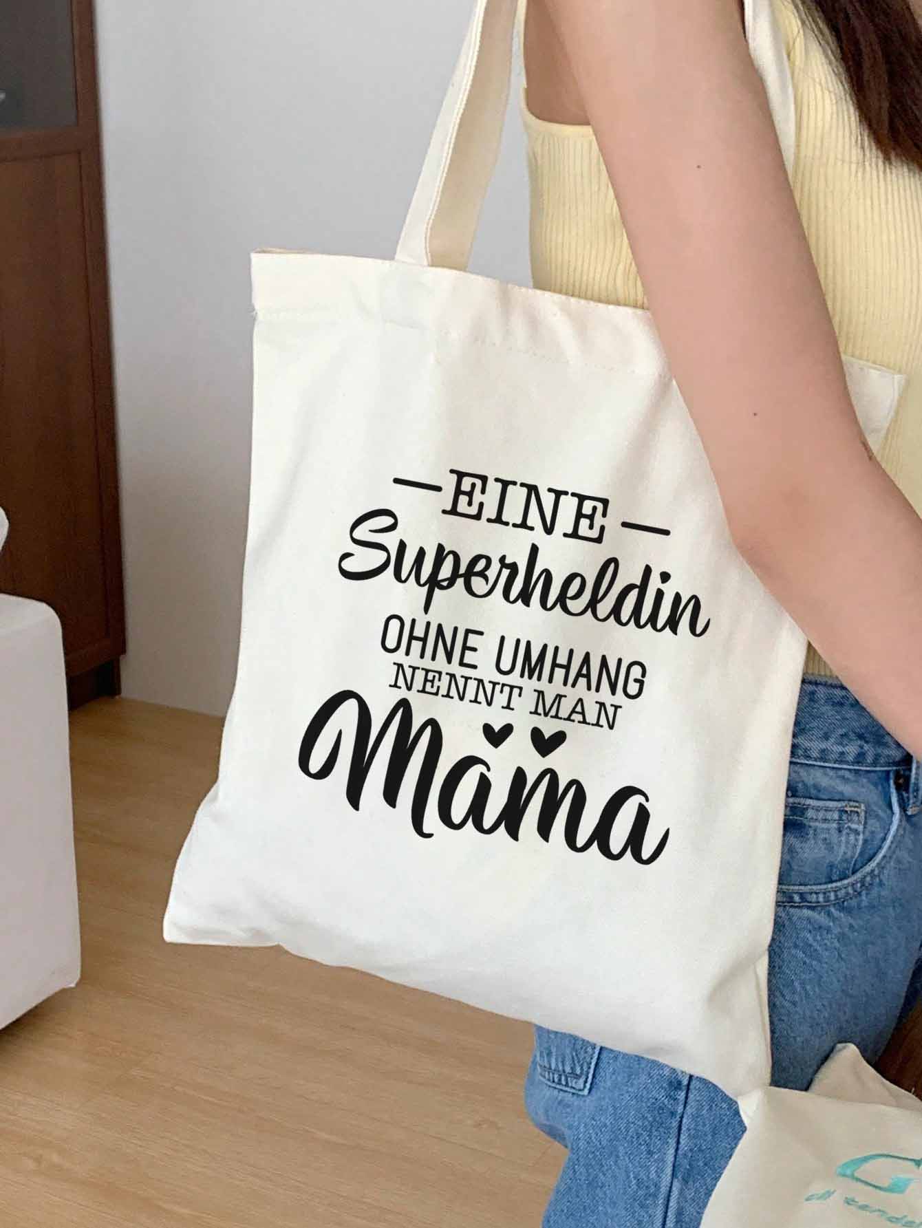 Eine Superhelding ohne Umhang nennt man Mama | Tasse + Beutel + Kerze