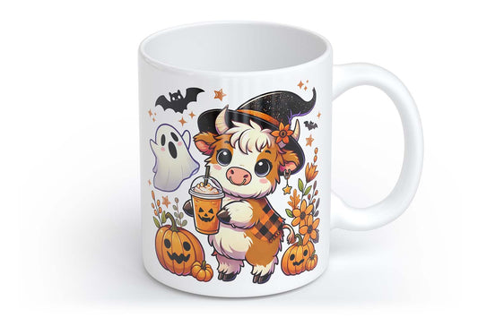 Halloween Kuh Cow Cowboy | Tasse mit Rund- & Herzhenkel | Your Attitude Club