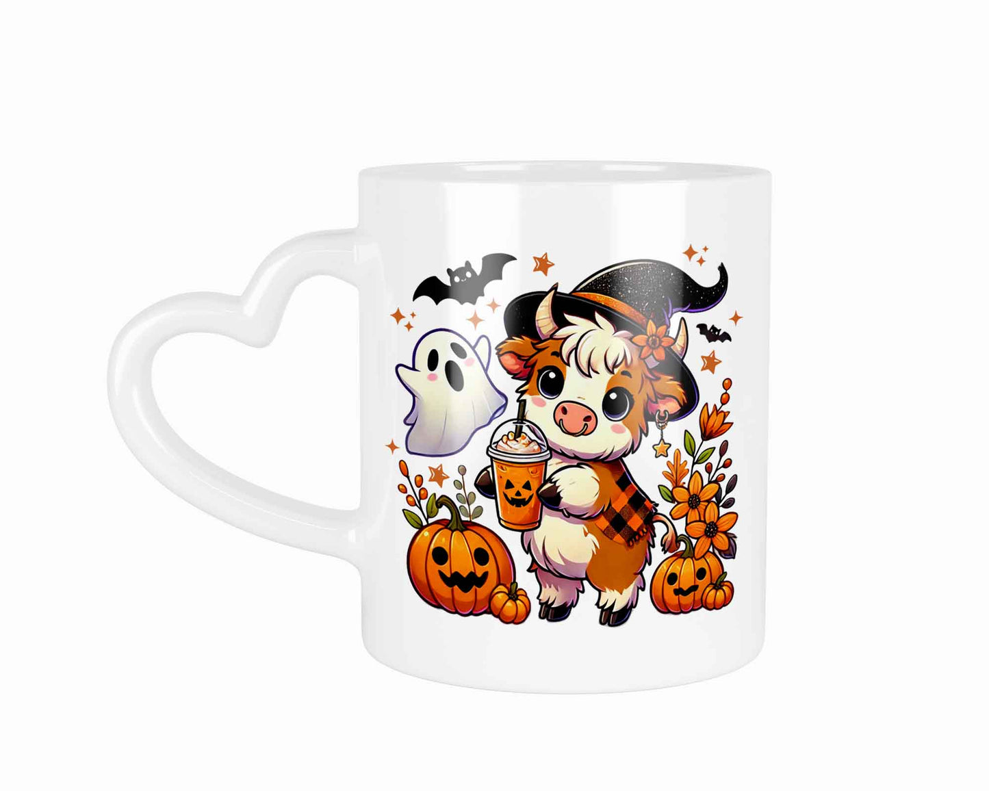 Halloween Kuh Cow Cowboy | Tasse mit Rund- & Herzhenkel | Your Attitude Club