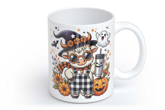 Halloween Kuh Cow Cowboy Cowgirl| Tasse mit Rund- & Herzhenkel | Your Attitude Club