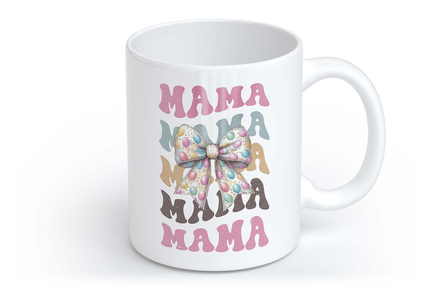 Mama Tasse mit Schleife | Tasse mit Rund- & Herzhenkel | Your Attitude Club