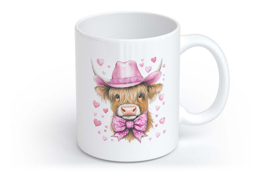 Valentinstag Kuh Cowgirl Cowboy | Tasse mit Rund- & Herzhenkel | Your Attitude Club