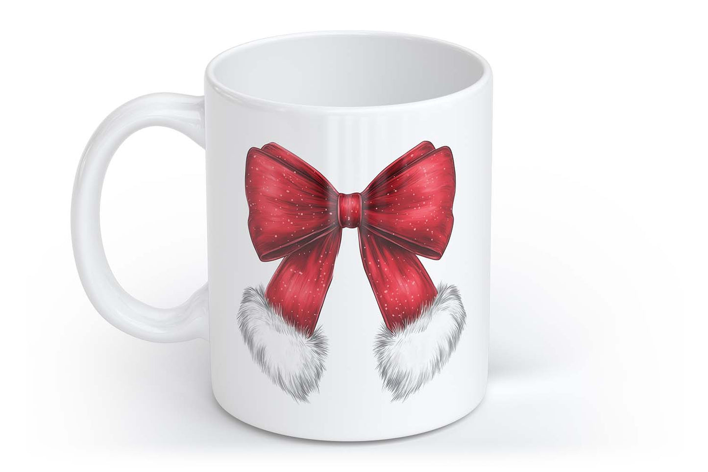 Weihnachtsschleife Tasse Mug Cup | Tasse mit Rund- & Herzhenkel | Your Attitude Club