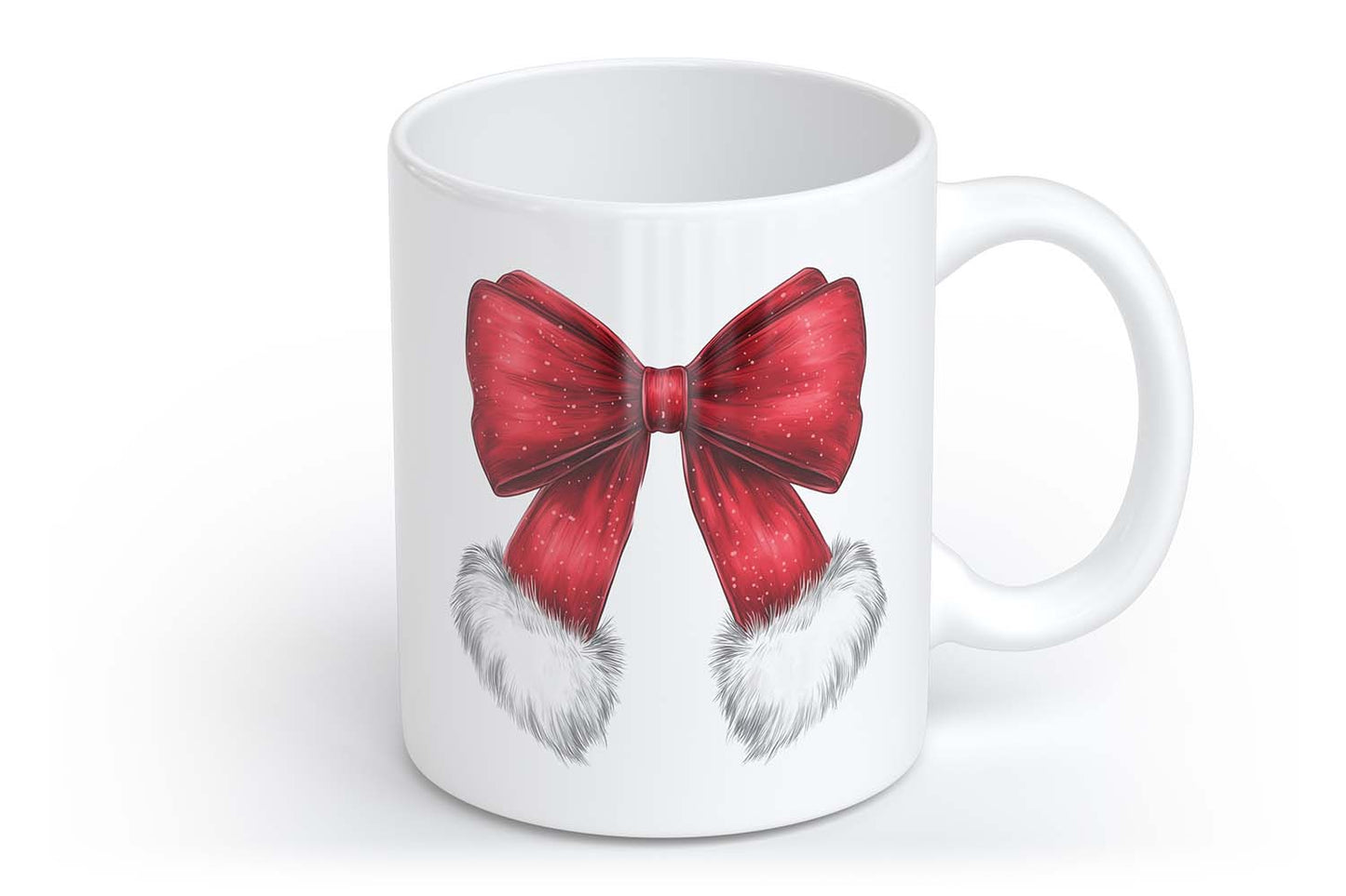 Weihnachtsschleife Tasse Mug Cup | Tasse mit Rund- & Herzhenkel | Your Attitude Club