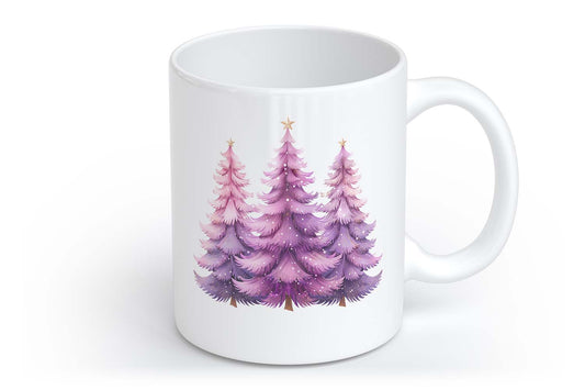 Pink Christmas Tree Weihnachtsbaum Christbaum | Tasse mit Rund- & Herzhenkel | Your Attitude Club