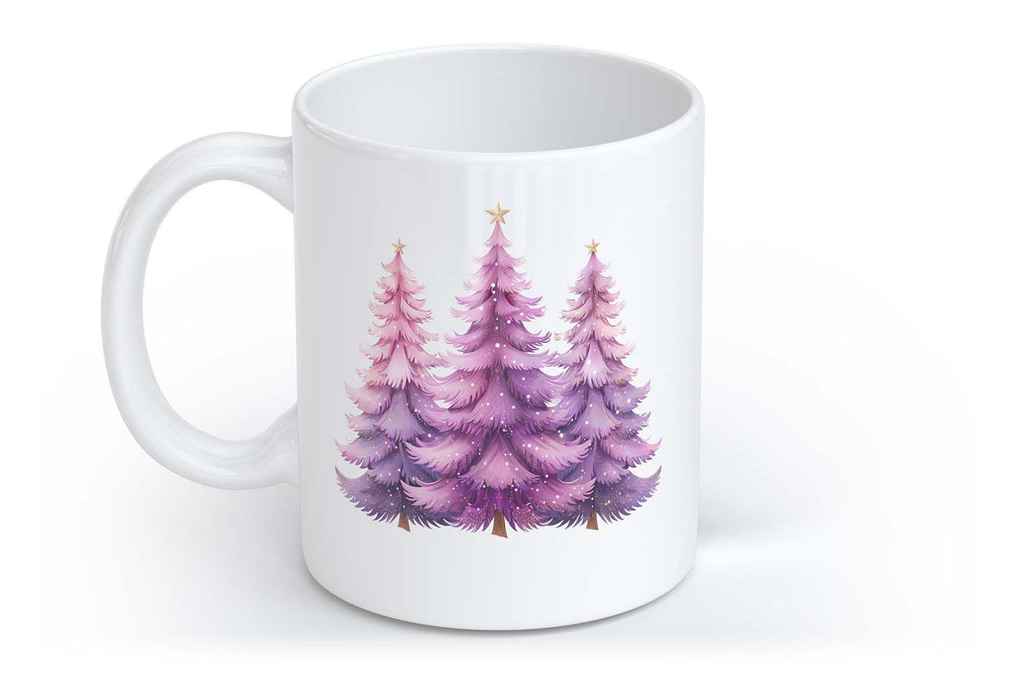 Pink Christmas Tree Weihnachtsbaum Christbaum | Tasse mit Rund- & Herzhenkel | Your Attitude Club