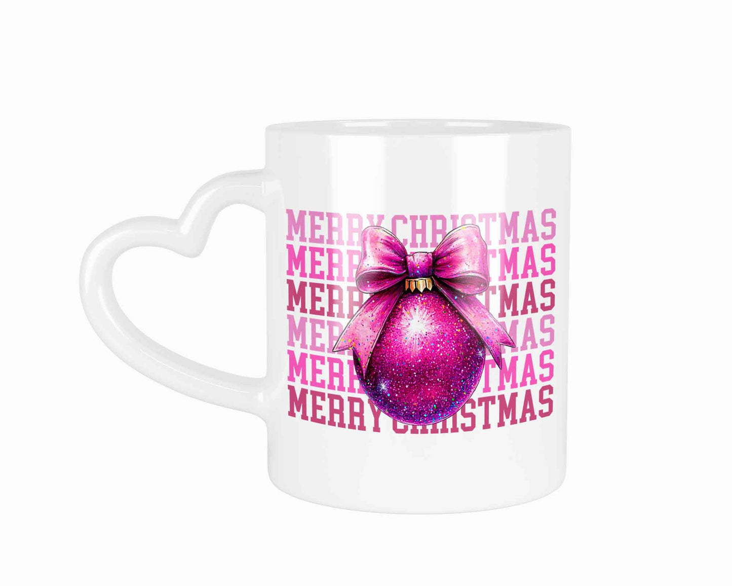 Merry Christmas Ornament Kugel | Tasse mit Rund- & Herzhenkel | Your Attitude Club