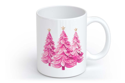 Pink Weihnachtsbaum Christbaum christmas Tree | Tasse mit Rund- & Herzhenkel | Your Attitude Club