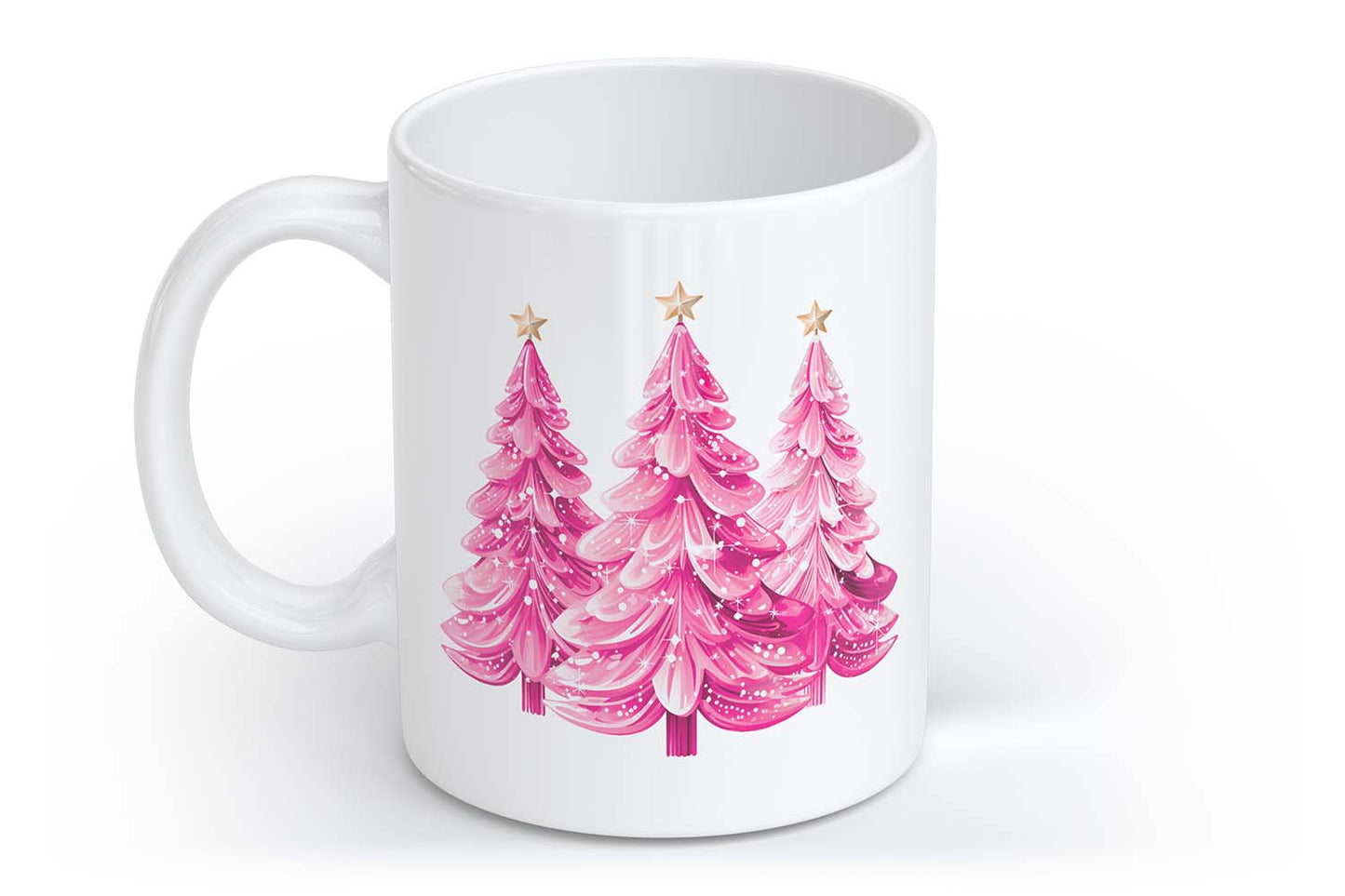 Pink Weihnachtsbaum Christbaum christmas Tree | Tasse mit Rund- & Herzhenkel | Your Attitude Club