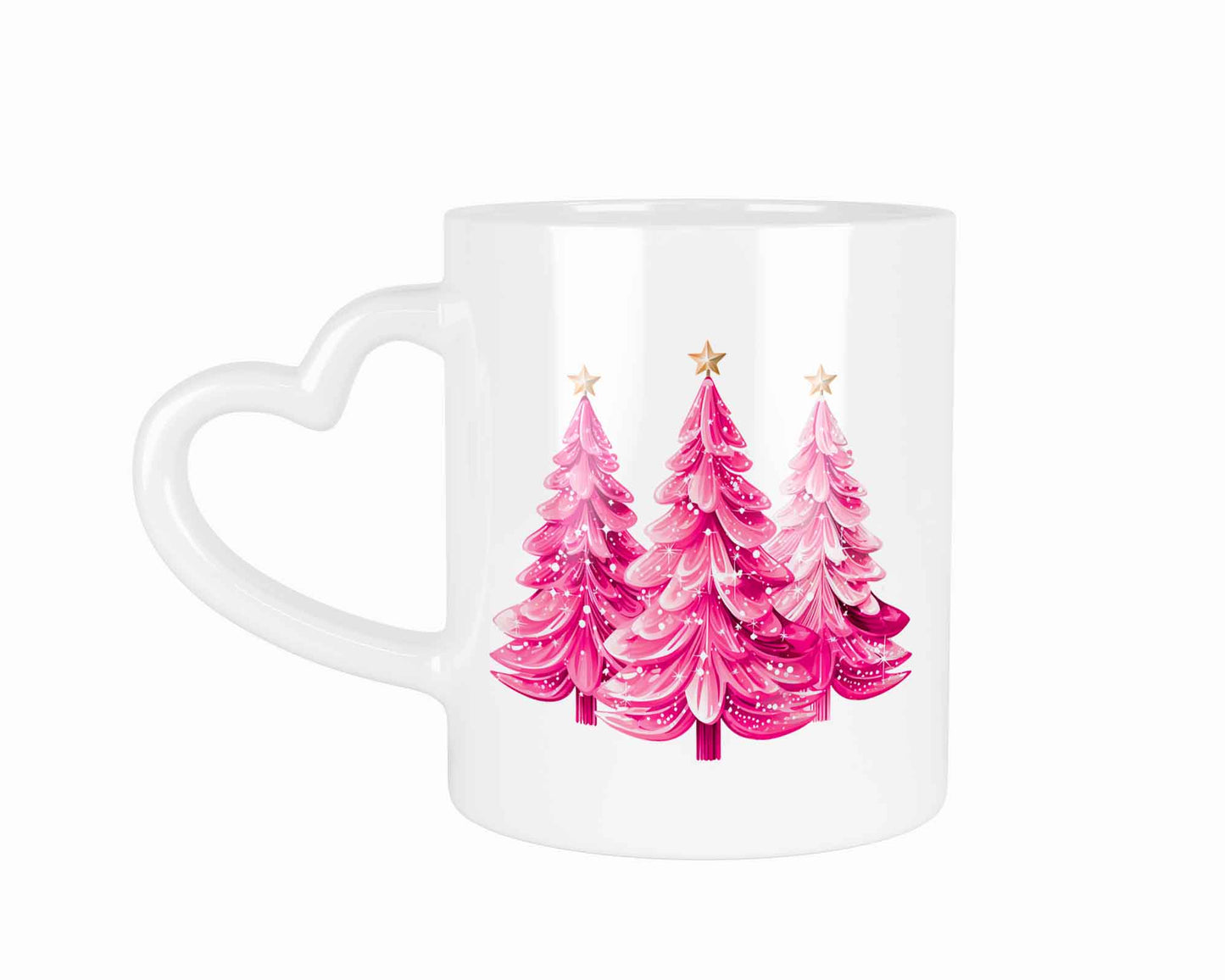 Pink Weihnachtsbaum Christbaum christmas Tree | Tasse mit Rund- & Herzhenkel | Your Attitude Club