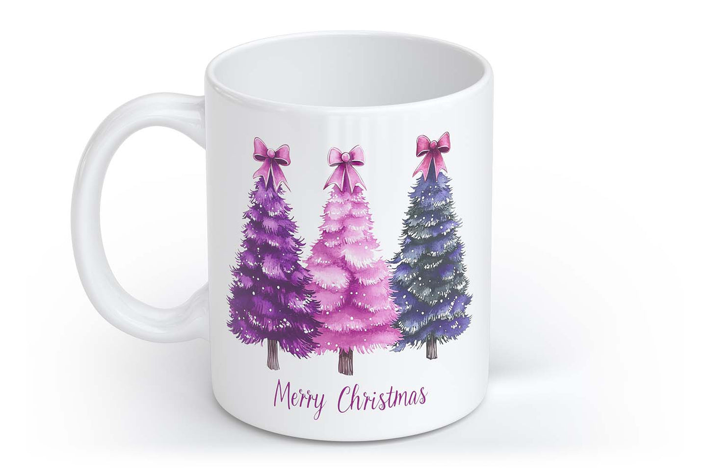 Lila Purple Weihnachtsbaum Christbaum christmas Tree | Tasse mit Rund- & Herzhenkel | Your Attitude Club