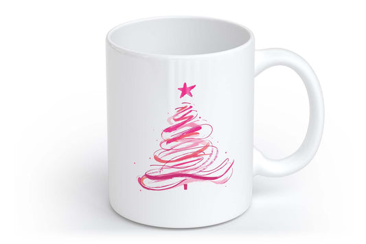 Pinker Weihnachtsbaum | Tasse mit Rund- & Herzhenkel | Your Attitude Club