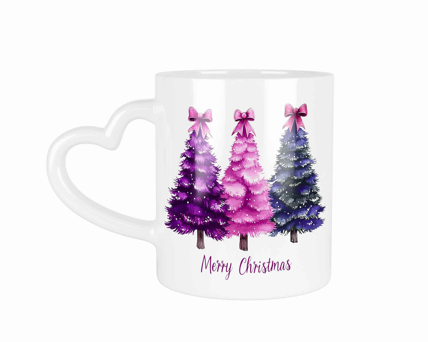 Pink Christmas Tree | Tasse mit Rund- & Herzhenkel | Your Attitude Club