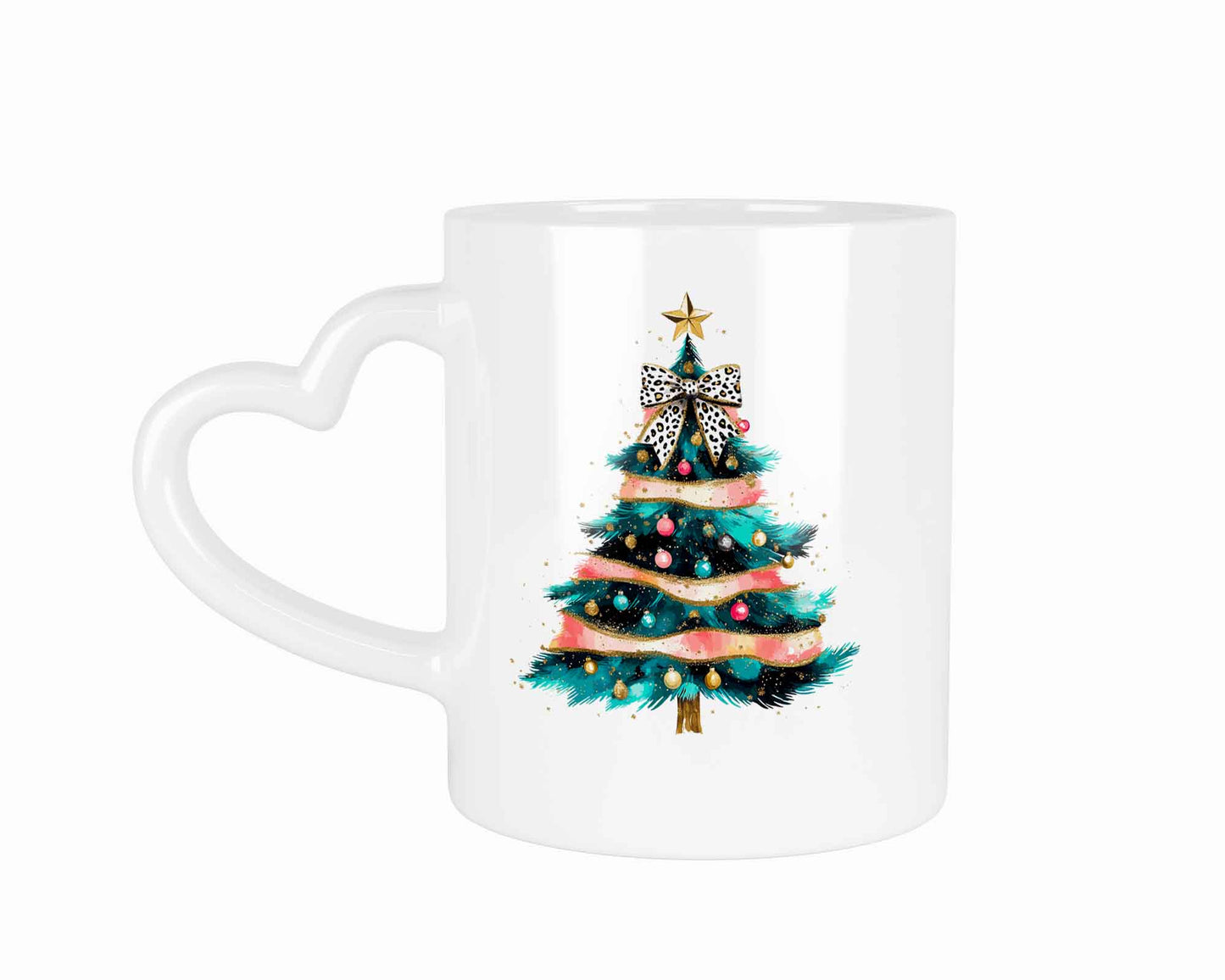 Weihnachtsbaum Christmas tree Christbaum | Tasse mit Rund- & Herzhenkel | Your Attitude Club