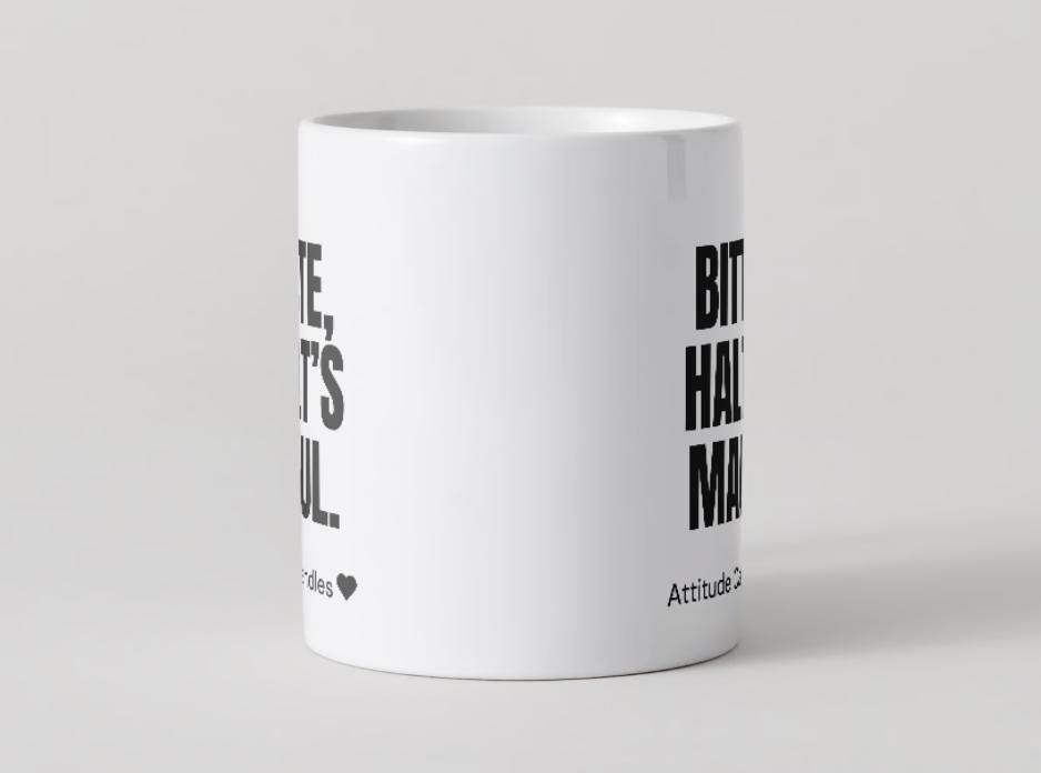 Bitte halt&#39;s Maul | Tasse | Attitude Candles Duftkerze Geschenk Geburtstag Hochzeit Weihnachten Einweihung