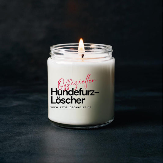 Offizieller Hundefurz Löscher | Attitude Candles | versch. Größen Duftkerze Geschenk Geburtstag Hochzeit Weihnachten Einweihung