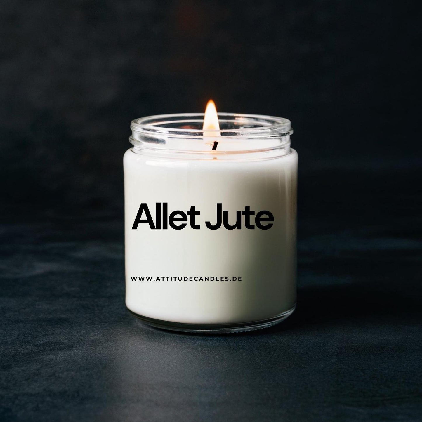 Allet Jute | Attitude Candles | versch. Größen Duftkerze Geschenk Geburtstag Hochzeit Weihnachten Einweihung