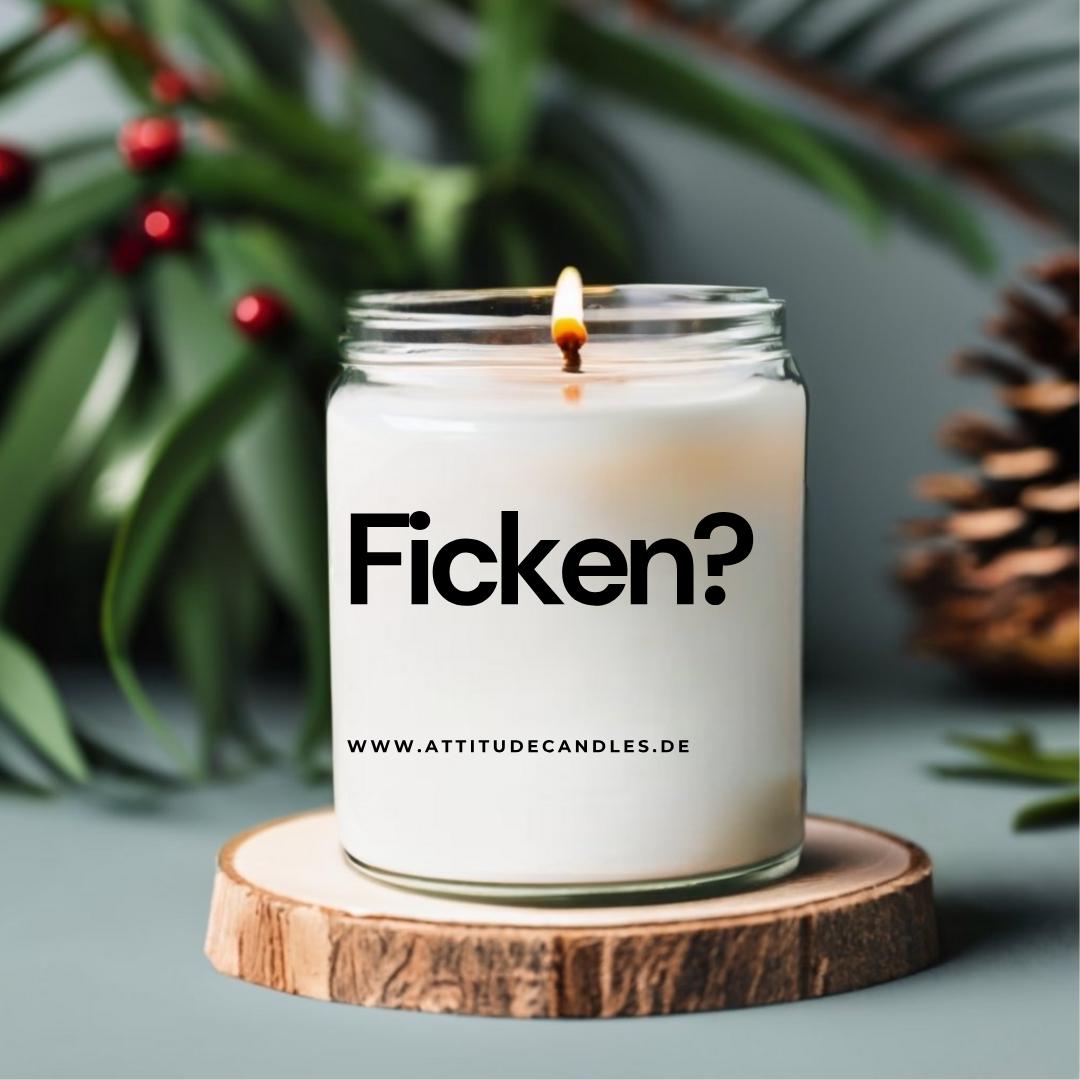 Ficken? | Attitude Candles | versch. Größen Duftkerze Geschenk Geburtstag Hochzeit Weihnachten Einweihung