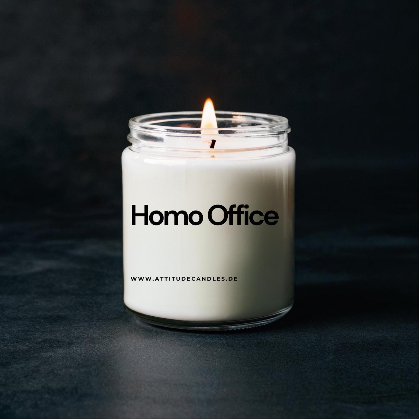 Homo Office | Attitude Candles | versch. Größen Duftkerze Geschenk Geburtstag Hochzeit Weihnachten Einweihung