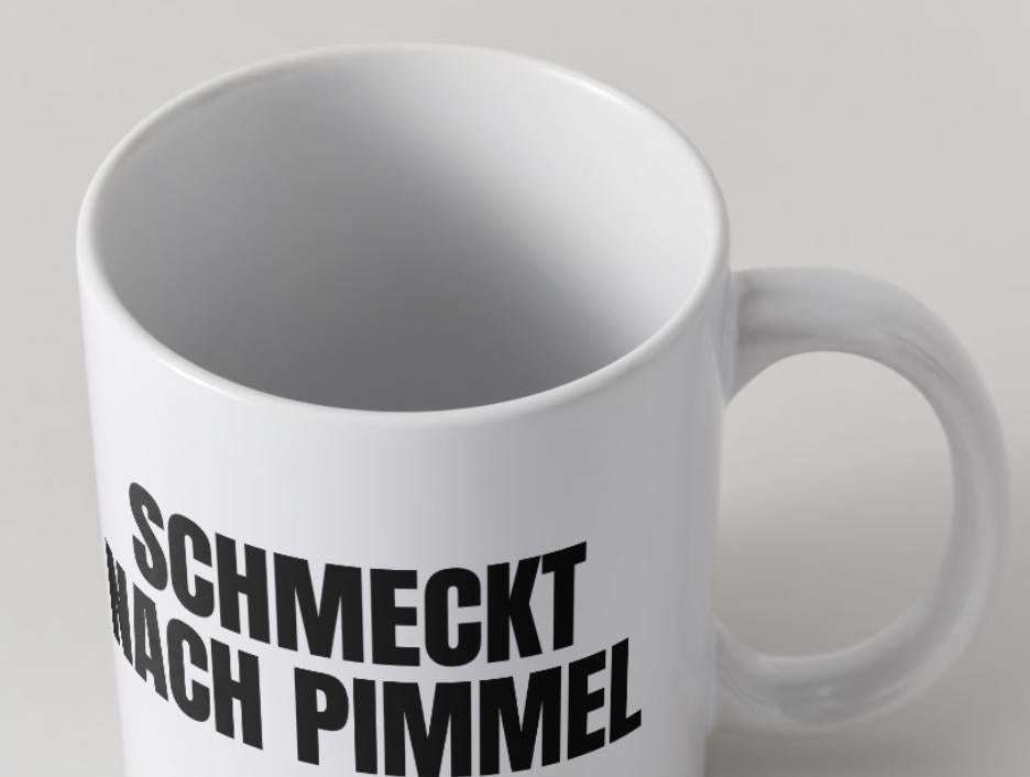 Schmeckt nach Pimmel | Tasse | Attitude Candles Duftkerze Geschenk Geburtstag Hochzeit Weihnachten Einweihung