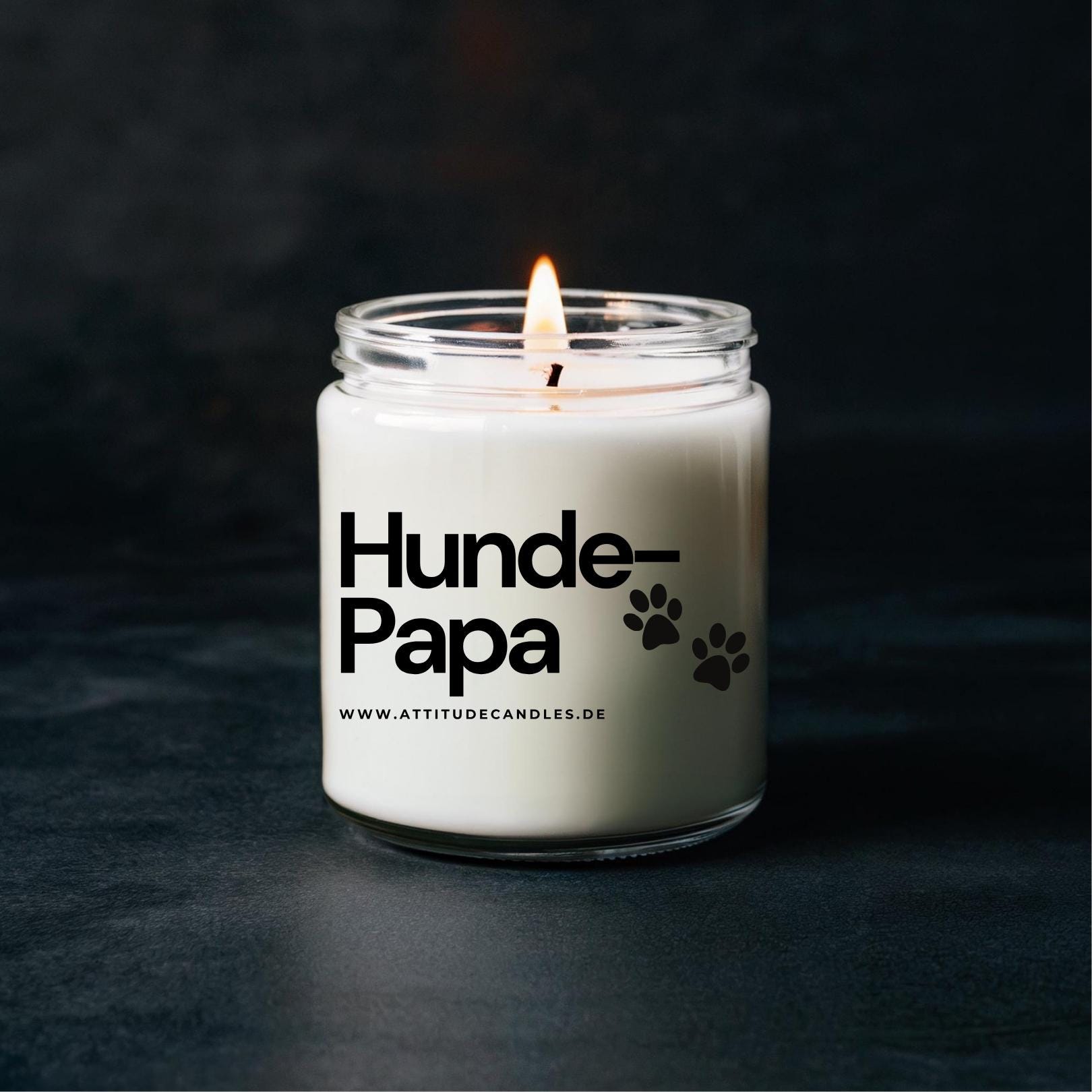 Hunde Papa | Attitude Candles | versch. Größen Duftkerze Geschenk Geburtstag Hochzeit Weihnachten Einweihung